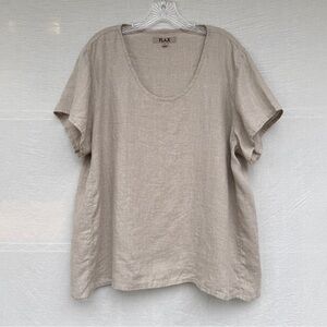 FLAX Linen Sz L NWOT Shirt
